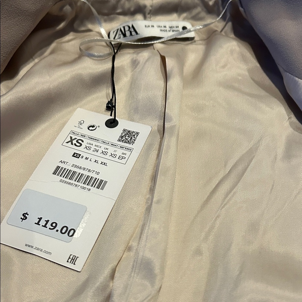 Zara Classic Tan Blazer - Picture 4 of 8